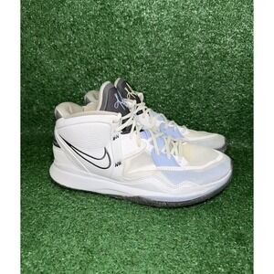 Nike Kyrie Infinity Men Size 10 White Blue Basketball Shoes Sneakers CZ0204-102